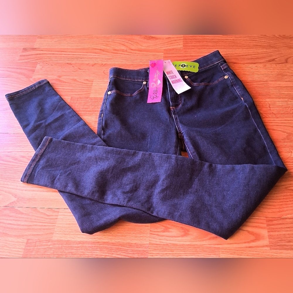 NWT Lily Pulitzer Blue Jeans, Slim, Sz 00, Msrp$178.00